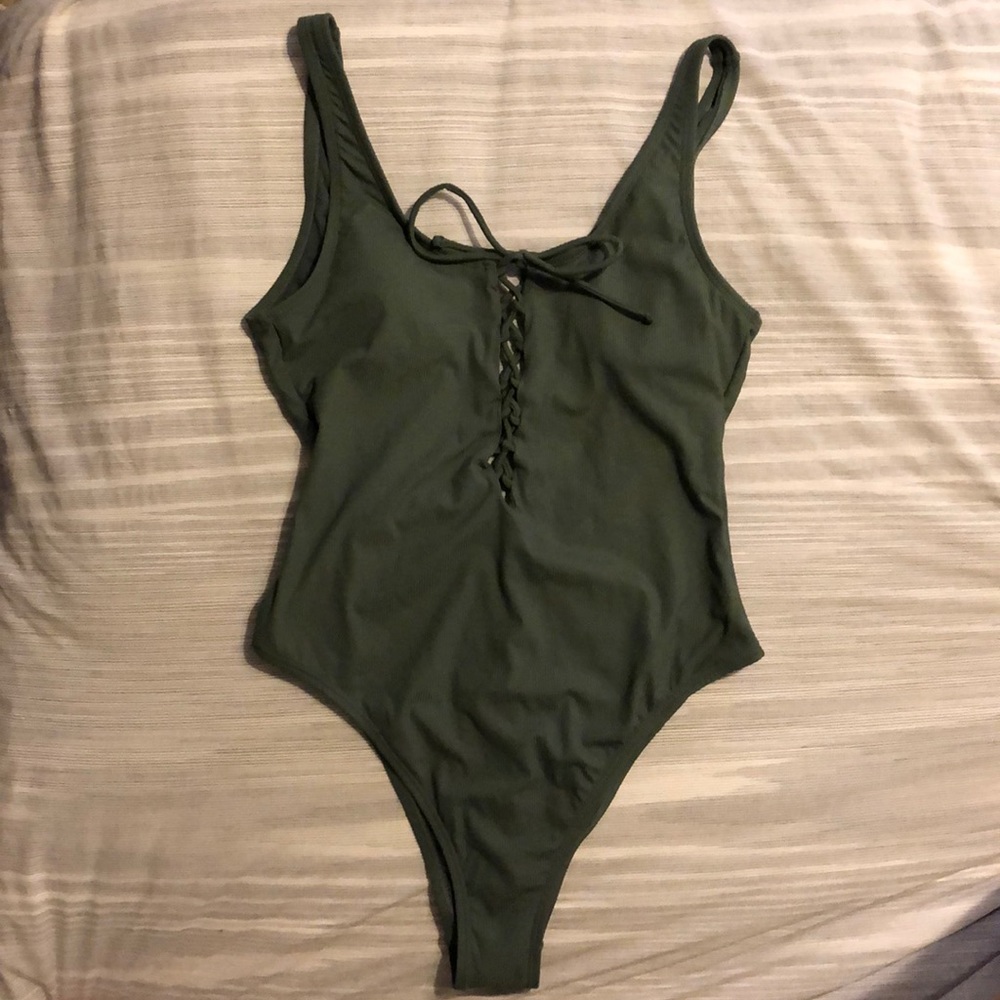 Xhilaration ONE PIECE OPEN BACK CHEEKY. SIZE M